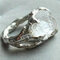 Vintage Geometric Irregular Natural Crystal Ore Ring Metal Hollow Transparent Gemstone Finger Rings - Silver