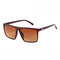 Men's Woman's Multi-color Fshion Driving Glasses Square Retro Frame Sunglasses - Coffee