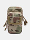 Men Nylon Fabric Casual EDC Tool Mini Waist Bag Portable Outdoor Sport Tool Bag - Camo Khaki