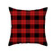 Noir et rouge Style britannique série de Noël hiver taie d'oreiller canapé maison décor de noël - #12