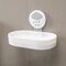 Double-Layer Soap Box Without Punching Home Wall-Mounted Bathroom Drain Soap Box Tet Soap Storage Box - White