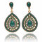 Bohemian Water Drop Diamond Earrings Rhinestone Shiny Ear Drop For Women - 02