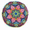 Mandala floral boêmia com gradiente redondo capa de almofada de assento para quarto doméstico e decoração com arte - #16