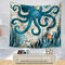 Sea Turtle Octopus Sea Horse Wall Hanging Tapestry Decorative Table Cloth Bedroom Blanket Yoga Mat - #3