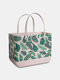 Women PVC Fashion Large Capacity Print Handbag Tote - #17