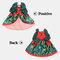Christmas Pet Transformed Clothes Funny Cat Clothes Cloak Cat Skirt - Green