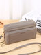 All-Match Faux Fur Multi-Pockets Crossbody Bag Large Capacity Phone Bag - Gray