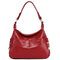 Women Classic PU Crossbody Bag Casual Shoulder Bag Evening Bag - Wine Red
