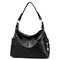 Women Classic PU Crossbody Bag Casual Shoulder Bag Evening Bag - Black