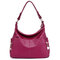 Women Classic PU Crossbody Bag Casual Shoulder Bag Evening Bag - Purple