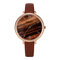 Trendy Marble Women Quartz Watch Leather Waist Watch Simple Style PU Watch - 05