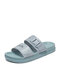 حذاء نسائي صيفي بطبعة حروف من Casaul مريح سهل الارتداء على النعال اليومية - أزرق