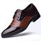 Leather Shoes Men's Business Dress Shoes Men's 46 Casual Shoes 47 Extra Large Code 48 - Brown