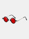 Men Fashion Outdoor UV Protection Galvanized Metal Frame Non-slip Nose Pad Circle Round Sunglasses - #08