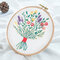 3D Bouquet Flower Printed 3D DIY Embroidery Kits Art Sewing Knitting Package Handmade Beginner DIY - #3