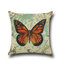 Linen Pillow Case Vintage Butterfly Home Decorative Leaning Cushion Pillow Cover  Pillowcases - #6