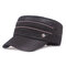 Women's Men's Flat Cap Military Cap Breathable Shade Net Cap Outdoor Climbing Hat - Black