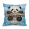 Watercolor Panda Printing Linen Cotton Cushion Cover Home Sofa Car Cushion Cover Pillowcases - #12
