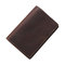 Women Genuin Leather Embossed Card Holder Wallet Purse  - Brown
