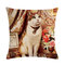 1 PC Cute Cat Printed Cat Cushion Cover Cotton Linen Throw Pillow Home Sofa Decoration Decorative Pillowcase Throw Pillow Cover - #3