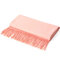 Women Men Vintage Warm Cashmere Blend Scarf With Tassel Winter Soft Shawls Solid Scarves - Pink