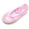 Ballet Dance Gymnastics Shoes Girl Soft Women Canvas Fitness Slippers - Pink