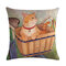 1 PC Cartoon Cat Pattern Cotton Linen Throw Pillow Cover Cushion Cover Seat Car Home Sofa Bed Decorative Pillowcase - #2