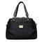 Nylon Lightweight Waterproof Handbag Shoulder Bags Crossbody Bag For Women - Black