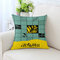 American Style Ahornblatt Muster Twill Stoff Leinen Baumwolle Kissenbezug Home Sofa Car Office - #20