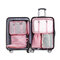 7Pcs Cationic Oxford Travel Storage Bag Clothes Shoes Bra Washing Bag Makeup Storage Bag - Pink