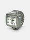 4 Couleurs Acier Inoxydable Alliage Mini Mode Couple Quartz Anneau Watch - blanc