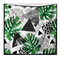 3D緑の葉のタペストリー熱帯植物の壁掛け農家の家の装飾テーブルクロスベッドカバー - E