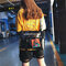 Men And Women Jelly Hip-Hop Crossbody Bag Cover Shoulder Bag - Black