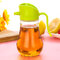 Olio di vetro POT Forniture da cucina Serbatoio olio Serbatoio salsa di soia Bottiglie di aceto Bottiglie di spezie - verde