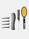 7 Pcs Hairdressing Comb Set Air Cushion Massage Steel Needle Tip-Tail Comb Hair Styling Tool - Black