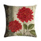 Retro Flower 45*45cm Cushion Cover Linen Throw Pillow Car Home Decoration Decorative Pillowcase - 2