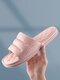 Women Indoor Non Slip Soft Home Waterproof Bathroom Slippers - Pink