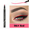 Penna per eyeliner liquido a 12 colori Fluorescenza Penna per eyeliner impermeabile a lunga durata Trucco - Rosso