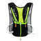 Nylon Outdoor Bags Hiking Backpack Vest Waterproof Running Cycling Backpack For 2L Water Bag For Men - Black+Green