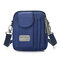 Women Oxford Crossbody Bag Square Shoulder Bag Box Bag - Blue