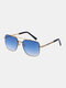 Men Retro Fashion Frameless UV Protection Summer Outdoor Sunglasses - #05