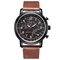 Business Quartz Watches Leather Strap Round Dial Fashion Jewelry Wrist Watches for Men - #4