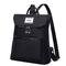 Women Solid Backpack Casual School Bag Leisure Shoulder Bag - Black
