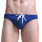 Sexy Casual Beach Solid Color Bikini Swimwear for Men - Royal Blue