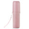 Dual Use Tooth Mug Wheat Straw Portable Toothbrush Toothpaste Holder Double Cups Container for Trave - Pink