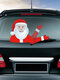 Santa Claus Pattern Car Window Stickers Wiper Sticker Removable Christmas Stickers - #03