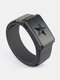 Men Nylon Solid Color Pentagram Pattern Automatic Function Alloy Magnetic Buckle Outdoor Train Casual Belt - Dark Gray