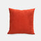 Home Furnishing Solid Color Sofa Pillow Office Nap Living Room Sofa Room Pillowcase - Orange