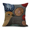 Vintage Style Little Bird Square Cushion Cover Square Pillow Case Home Office Sofa Decor - #2