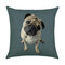 3D Cute Perro Patrón Funda de cojín de lino y algodón Hogar Coche Funda de cojín de oficina para sofá Fundas de almohada - #10
